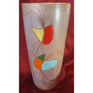 Vallauris Ceramic Vase Circa 1960