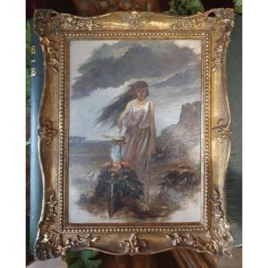 Painting Of Medea Charles Wynne Nicholls 19th Century