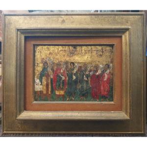 Orthodox Icon Depicting The Prophets Of The Old Testament 19th Century