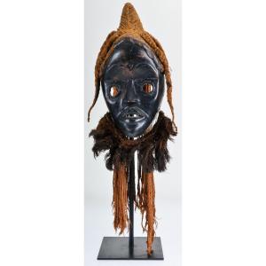 Africa Dan Mask With Basketry
