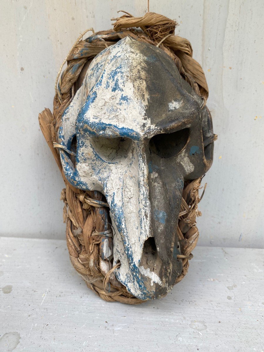 RARO FETICCIO AFRICANO CON CRANIO ANIMALE - -photo-4