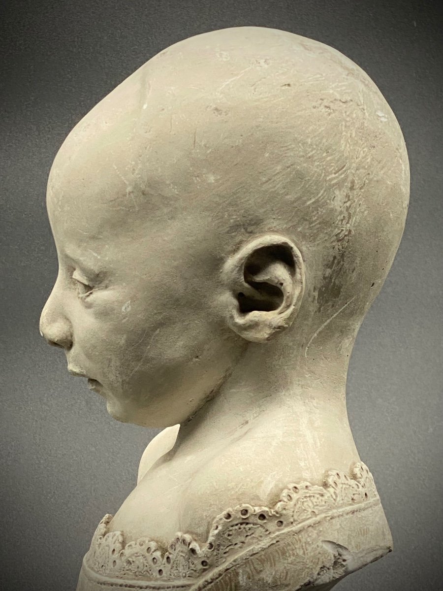 Rarissimo esempio di death-mask / memento mori realizzato in Italia nel 1857-photo-4