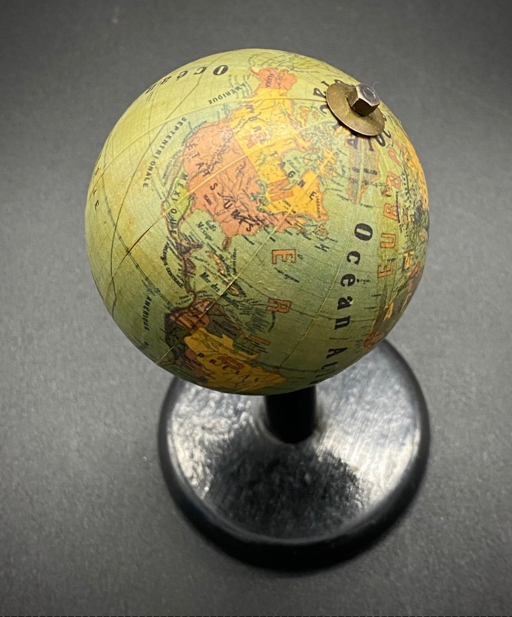PICCOLO GLOBO TERRESTRE FIRMATO GREVIN - DIAMETRO 7 CM -photo-2