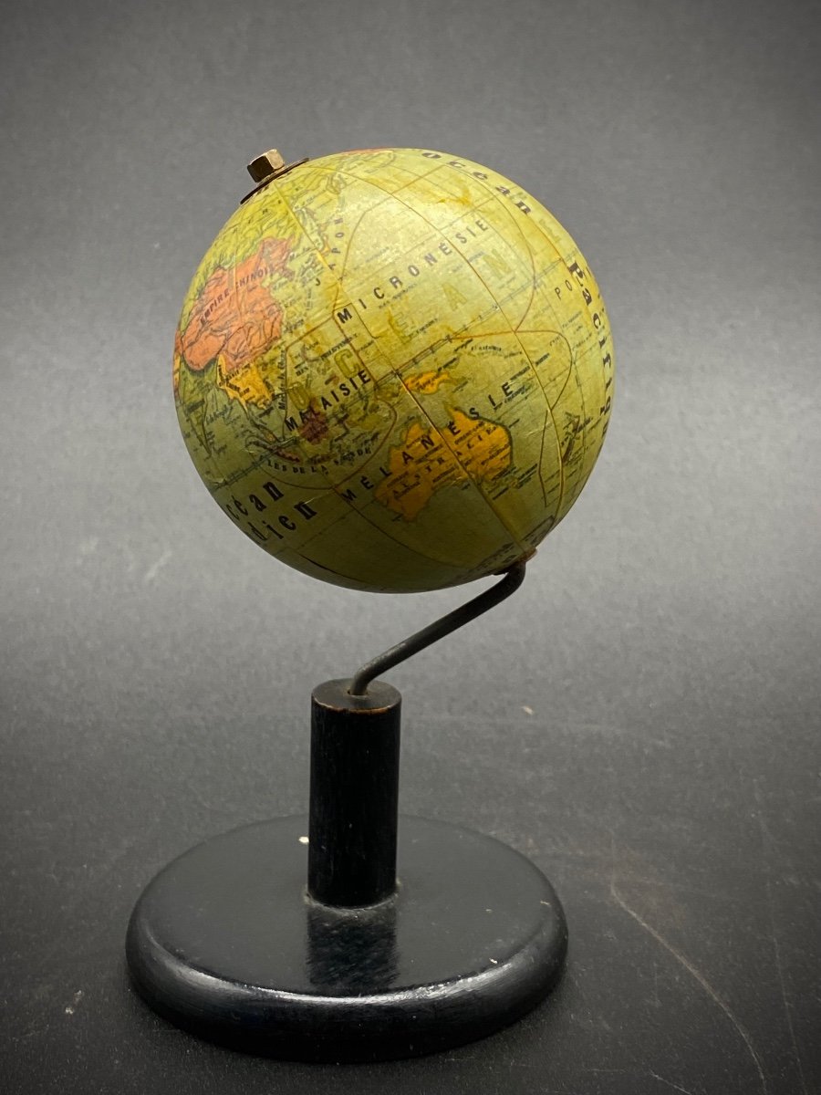 PICCOLO GLOBO TERRESTRE FIRMATO GREVIN - DIAMETRO 7 CM 