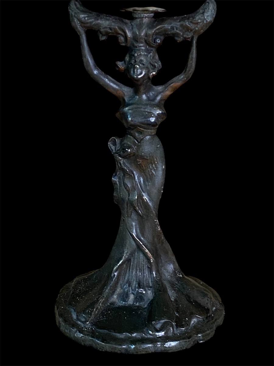 Lampada da tavolo Art Nouveau con conchiglia nautilo -photo-7
