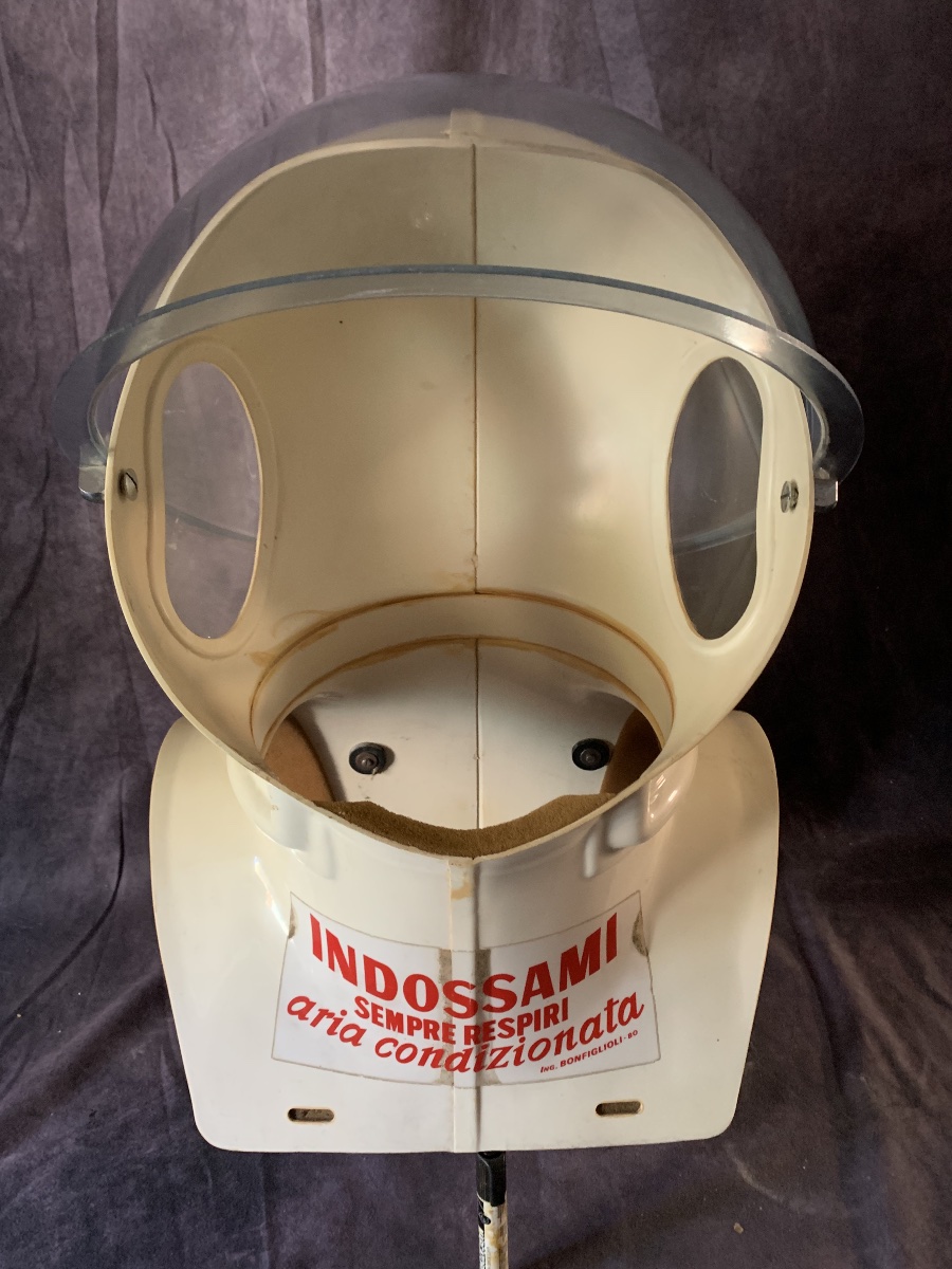 Casco respiratore d'epoca stile "Space Age" -Italia anni 70 .-photo-2