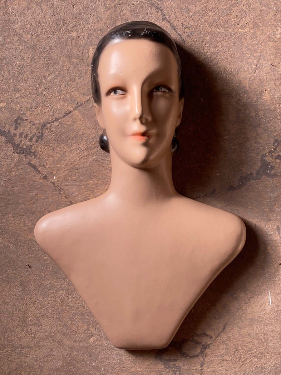 Bustes d'Affichage En Celluloïd d'Une Ancienne Boutique Des Années 30-40 -photo-8