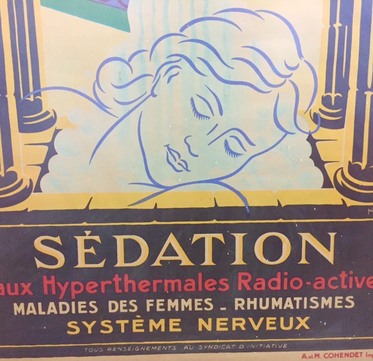 Affiche Française Eaux Thermales Radioactives -photo-2