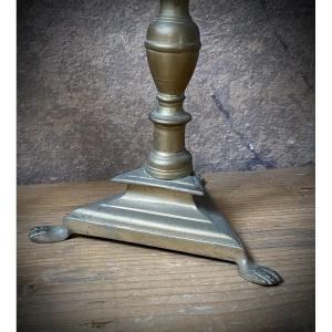 Coppia di candelabri barocci in ottone - Italia centrale XVII secolo