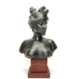 Emmanuel Villanis Bronze Bust