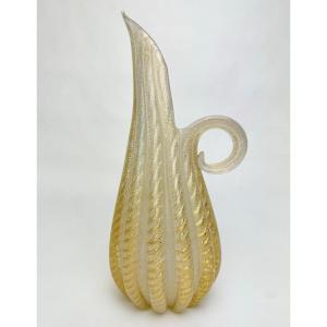 Murano Cordonato d'Oro Pitcher - Toso & Barrovier
