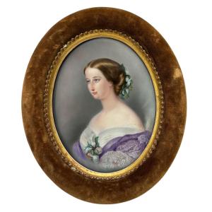 Kpm - After Winterhalter Portrait Emperatrice Eugenie