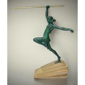 Pierre Le Faguays / Le Verrier Art Deco Amazon Sculpture