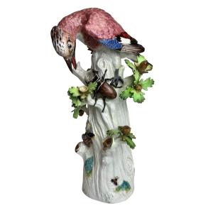 Meissen - Porcelain Group Jay With Stag Beetle