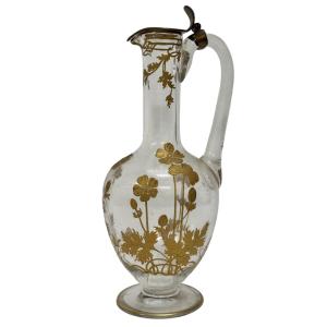 Baccarat Art Nouveau Wine Decanter And Ewer 