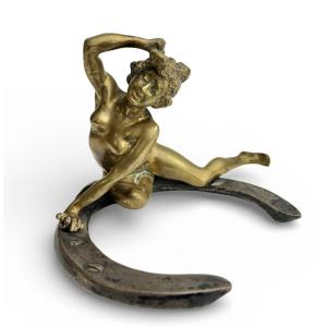 Georges Récipon Bronze Sculpture "lucky Charm"
