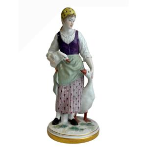 Jakob Ungerer For Meissen - Porcelain Figure, The Goose Girl