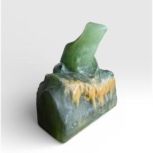Amalric Walter And Henri Berger - Paperweight With Frog Decoration