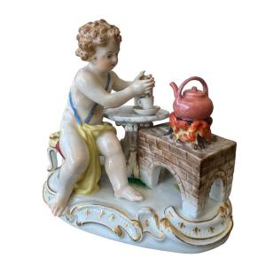 Meissen - Porcelain Figure, Allegory "fire" 