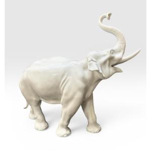 Meissen Porcelain Figure "white Elephant"