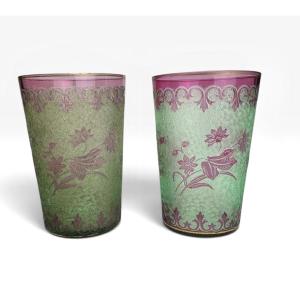 Saint Louis - Pair Of Ouraline Glasses