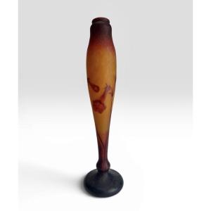 Daum Nancy - Tobacco Flowers Vase