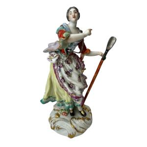Meissen - Porcelain Figure Of A Dancing Shepherdess