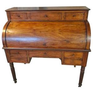 Mahogany Cylinder Desk - Directoire Style - Mid 19th Century