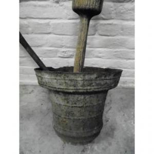 Large Cast Iron Mortar