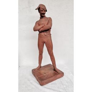 Harlequin In Terracotta René De St Marceaux