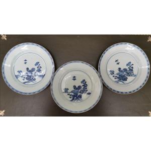 3 18th Century Chinese Porcelain Plates