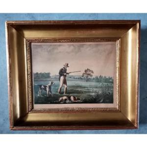 Quail Hunting Engraving 