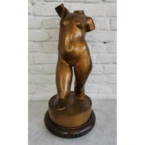 Bronze Torso Of Venus By Marcel Declerck