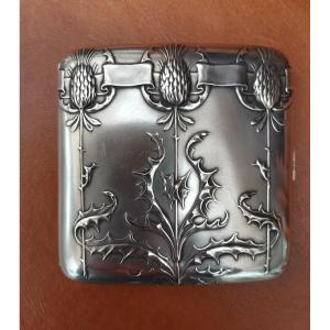 Art Nouveau Silver Cigarette Case 