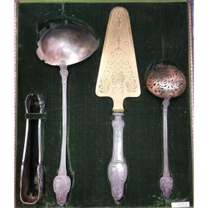 Silver And Vermeil Pastry Service