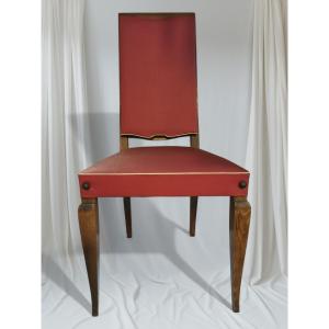 6 Chairs From The 1950s In The Style Of Leleu 