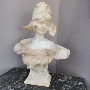Bust Of A Young Woman. Art Nouveau
