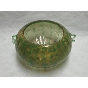 Daum Nancy Green Pumpkin Centerpiece. Floral Signature