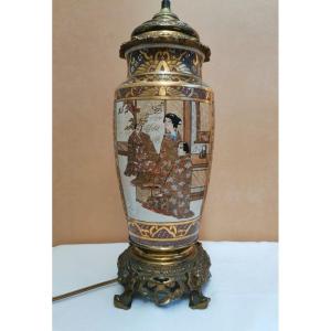Satsuma Porcelain Lamp