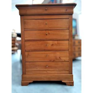 Chiffonnier / Semainier In Cherry Wood