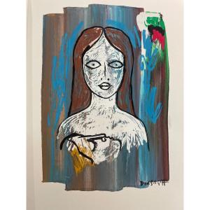 Dan Solojoff (1908-1994), Signed Gouache