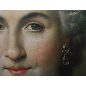 Student Of Larguillière 112 X 93 Signed / Framed XVIII