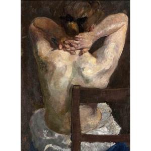 Focke, Wilhelm H. 1878 – Ex Collection Dr– Nu Académie. Circa 1912.