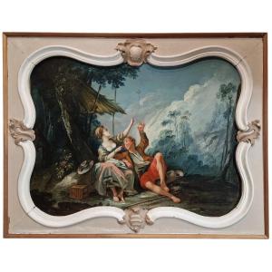 Two Scalloped Overdoors, Lot 2