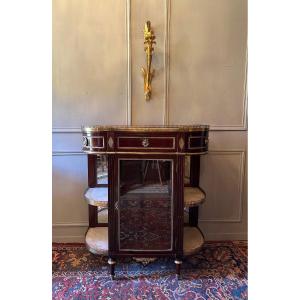 Louis XVI Style Half-moon Console In Mahogany.