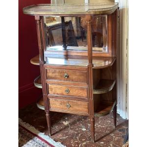 19th Century In-between Furniture In Solid Mahogany.