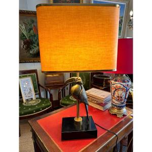 1970' Duval Brasseur Style Toucan Lamp.