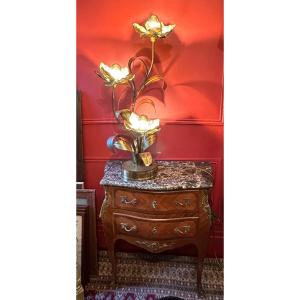1970' Maison Jansen. Illuminating Plant Lamp, Three Heads.