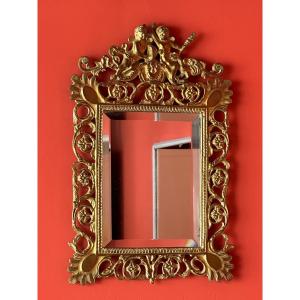 19th Century Bronze Mirror. 