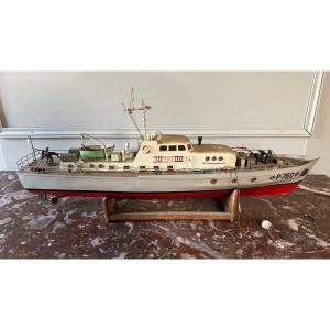 Model Of A Motor Warship. Coastal Surveillance Vessel.